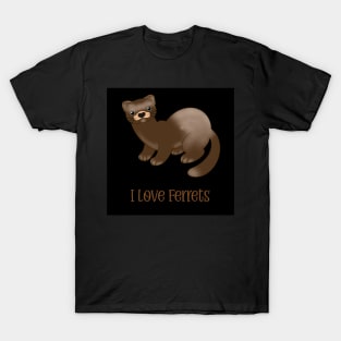 I Love Ferrets T-Shirt